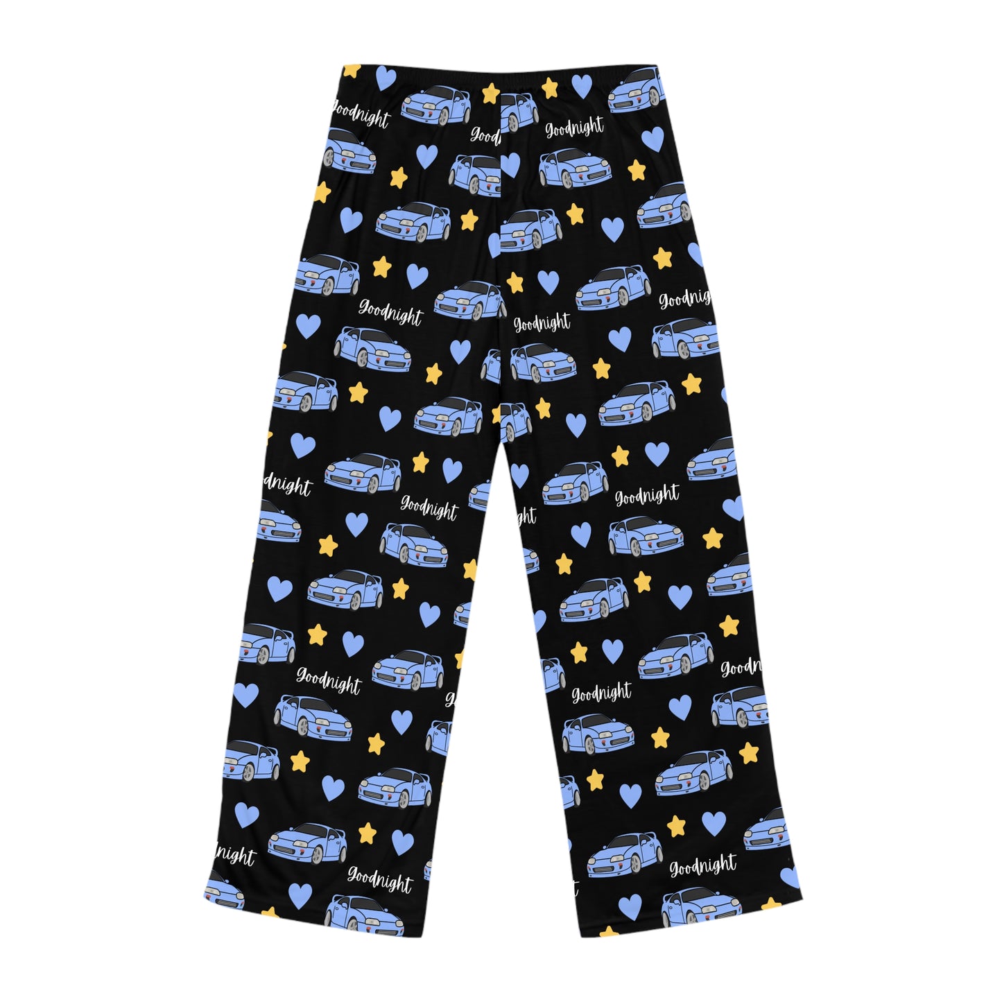 Mk4 Goodnight Lilac Toyota Supra Pj Stars Hearts Car Printed Pants BabeDriven Women's Pajama Pants