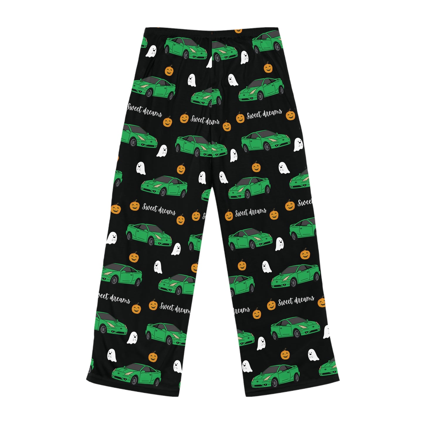 Sweet Dreams Green Toyota Celica Spooky Pj Ghosts Pumpkins Printed Pants BabeDriven Women's Pajama Pants