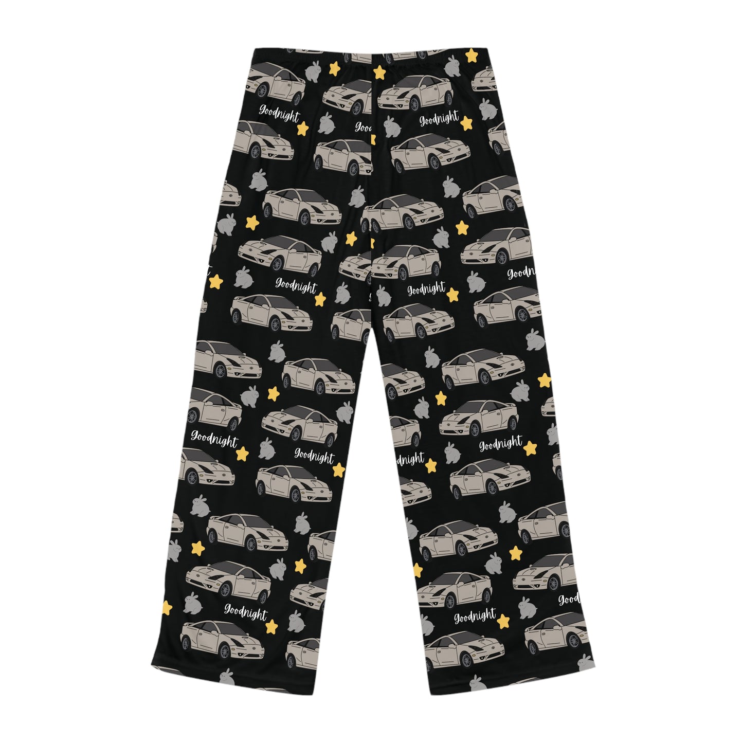 Goodnight Silver Toyota Celica Pj Bunny Stars Printed Pants BabeDriven Women's Pajama Pants