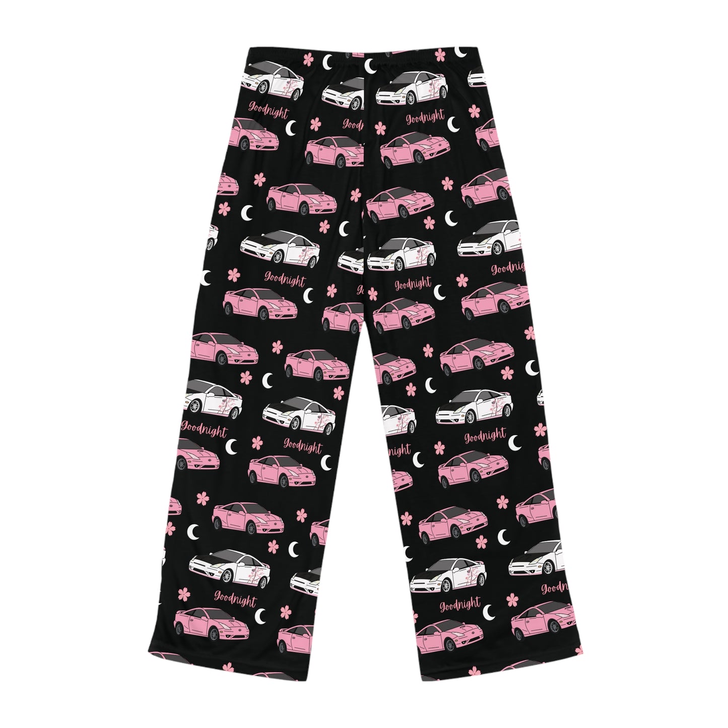 Goodnight Pink Toyota Celica Pj Sakura Moon Printed Pants BabeDriven Women's Pajama Pants