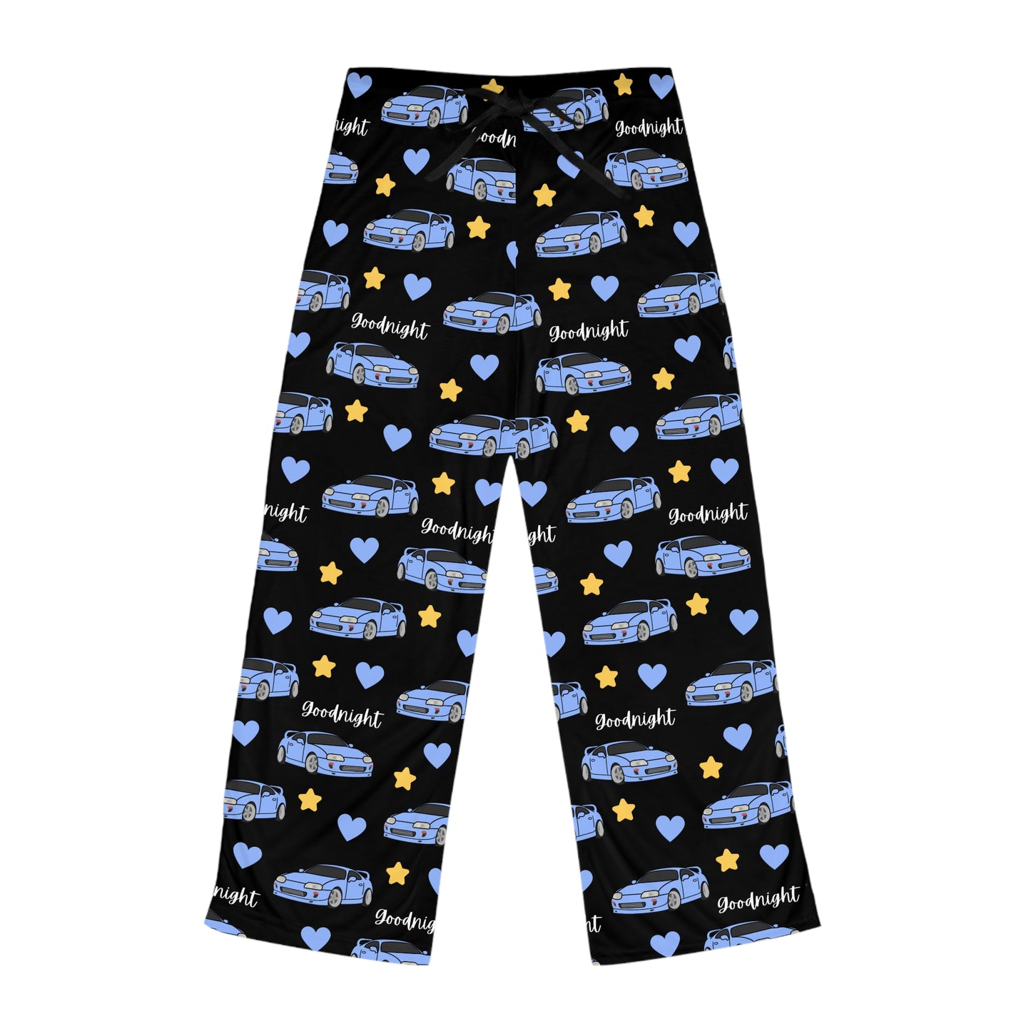 Mk4 Goodnight Lilac Toyota Supra Pj Stars Hearts Car Printed Pants BabeDriven Women's Pajama Pants