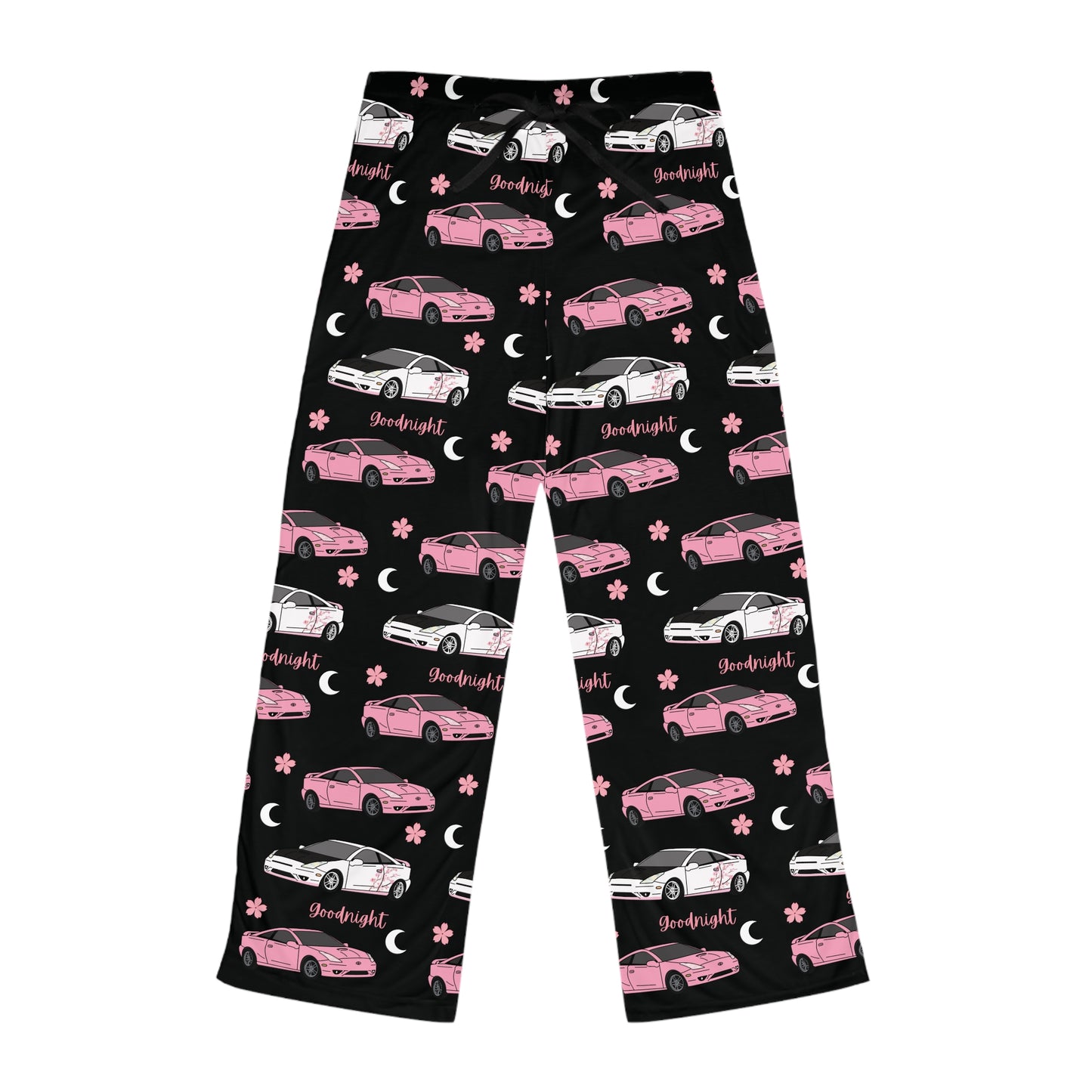 Goodnight Pink Toyota Celica Pj Sakura Moon Printed Pants BabeDriven Women's Pajama Pants