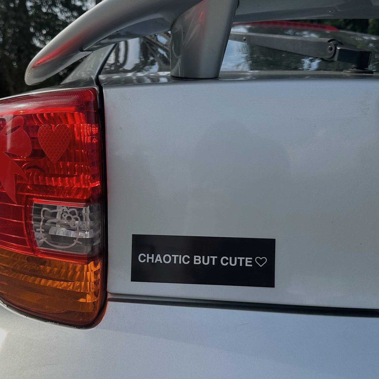 Chaotic But Cute Bumper Sticker