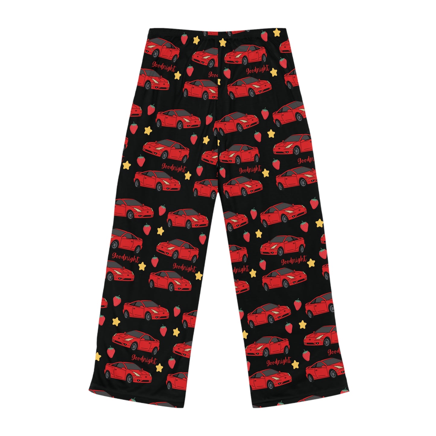 Goodnight Red Toyota Celica Pj Strawberry Stars Printed Pants BabeDriven Women's Pajama Pants