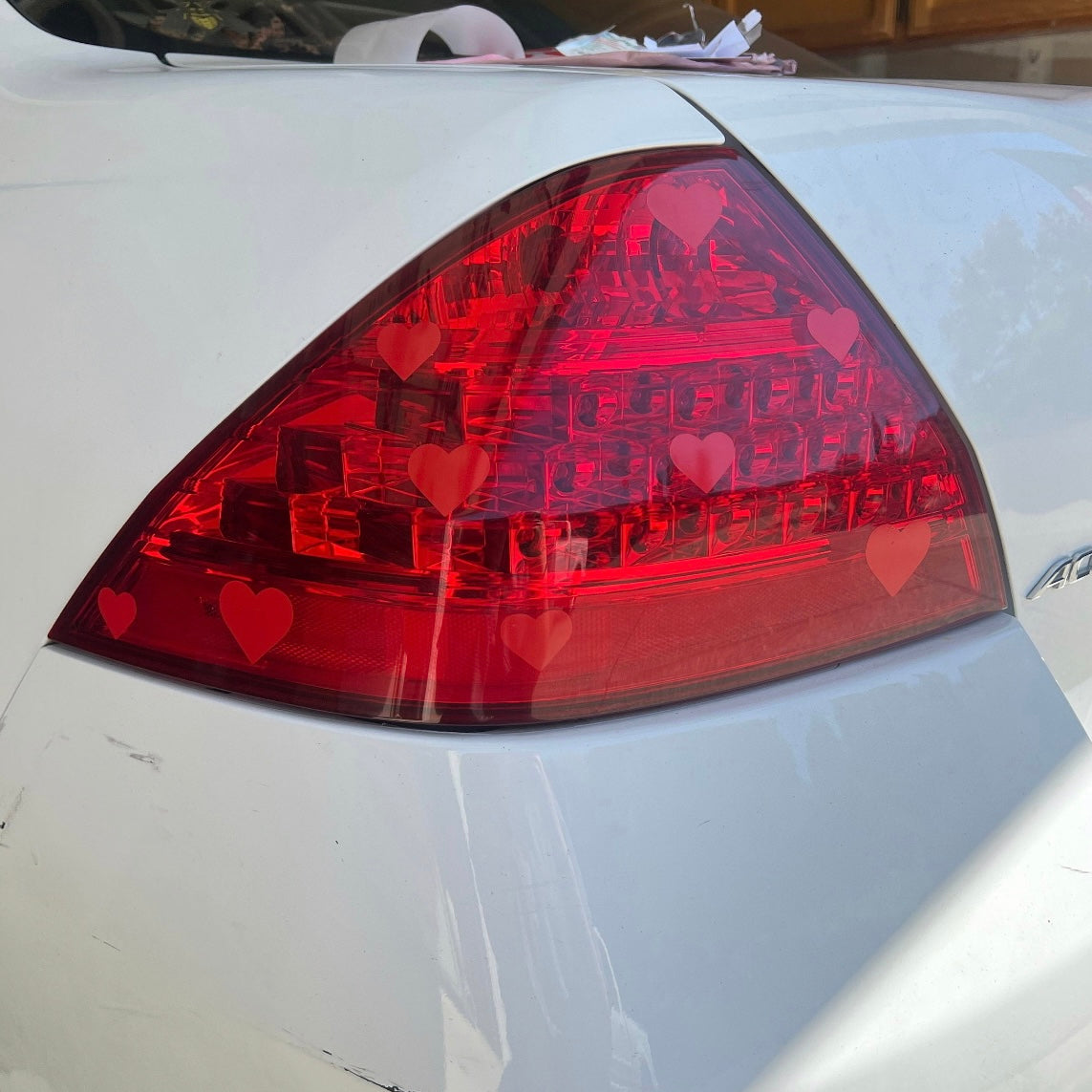 18 Assorted Whole Hearts Headlight Taillight Decals