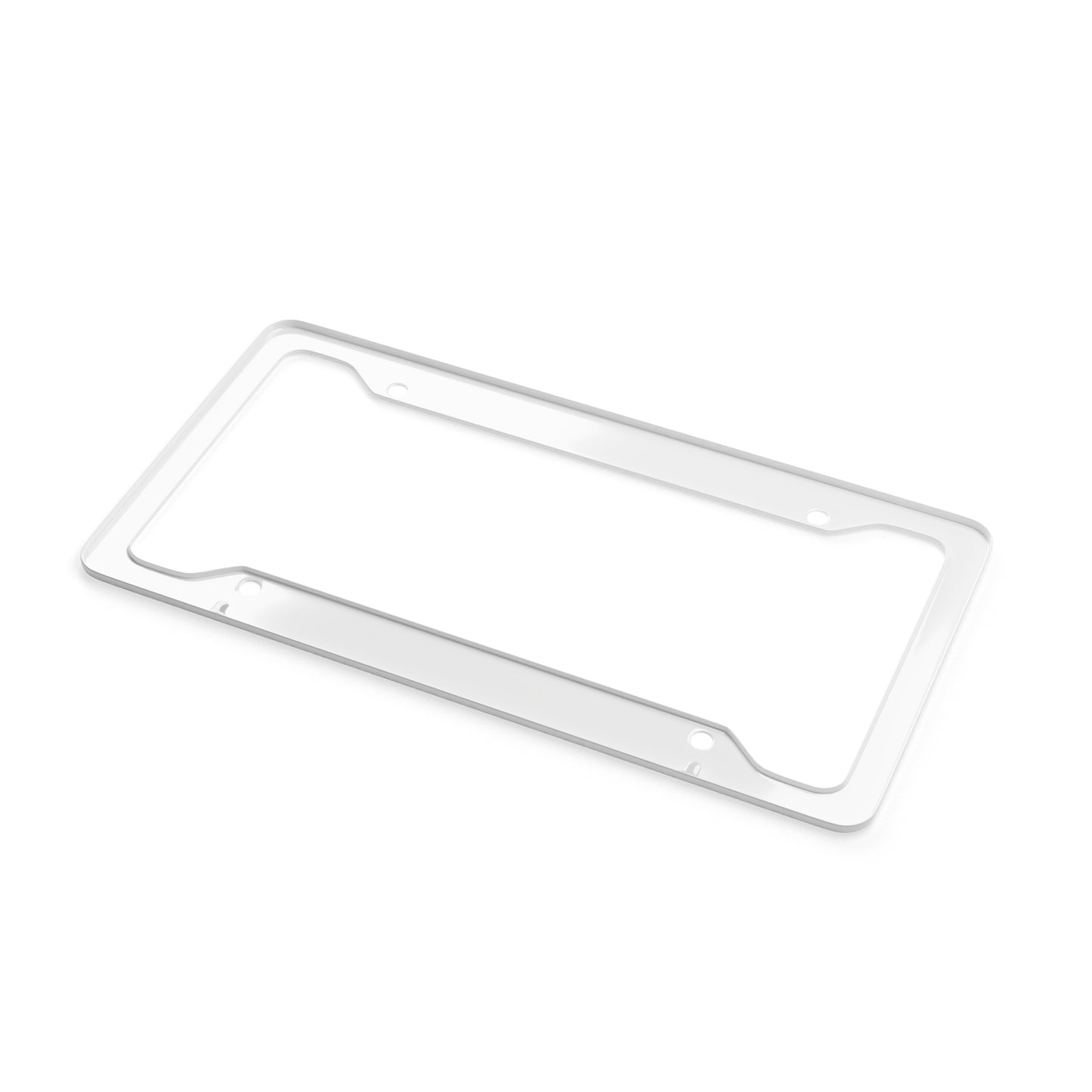 BabeDriven License Plate Frame Cover White and Black