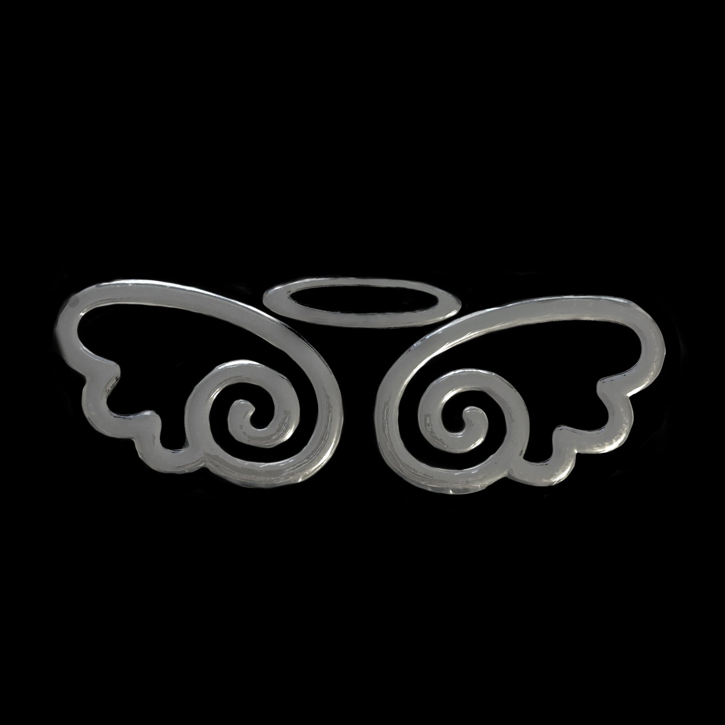 Chrome Angel Emblem Sticker