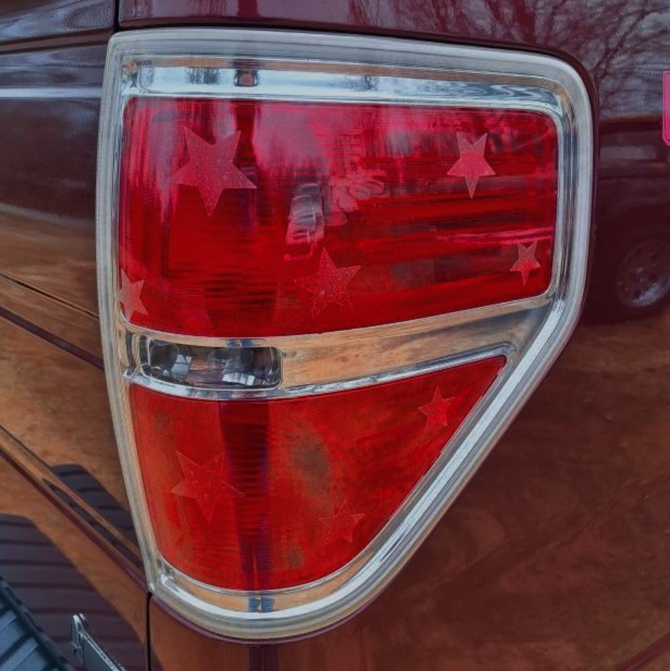 16 Stars Headlight Taillight Decal