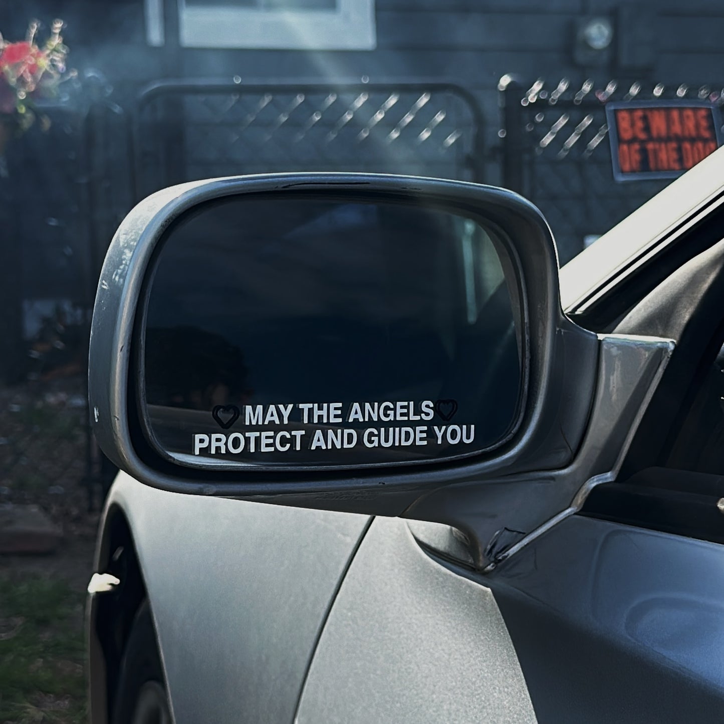 May The Angels Protect And Guide You Side Mirror Sticker Set of 2