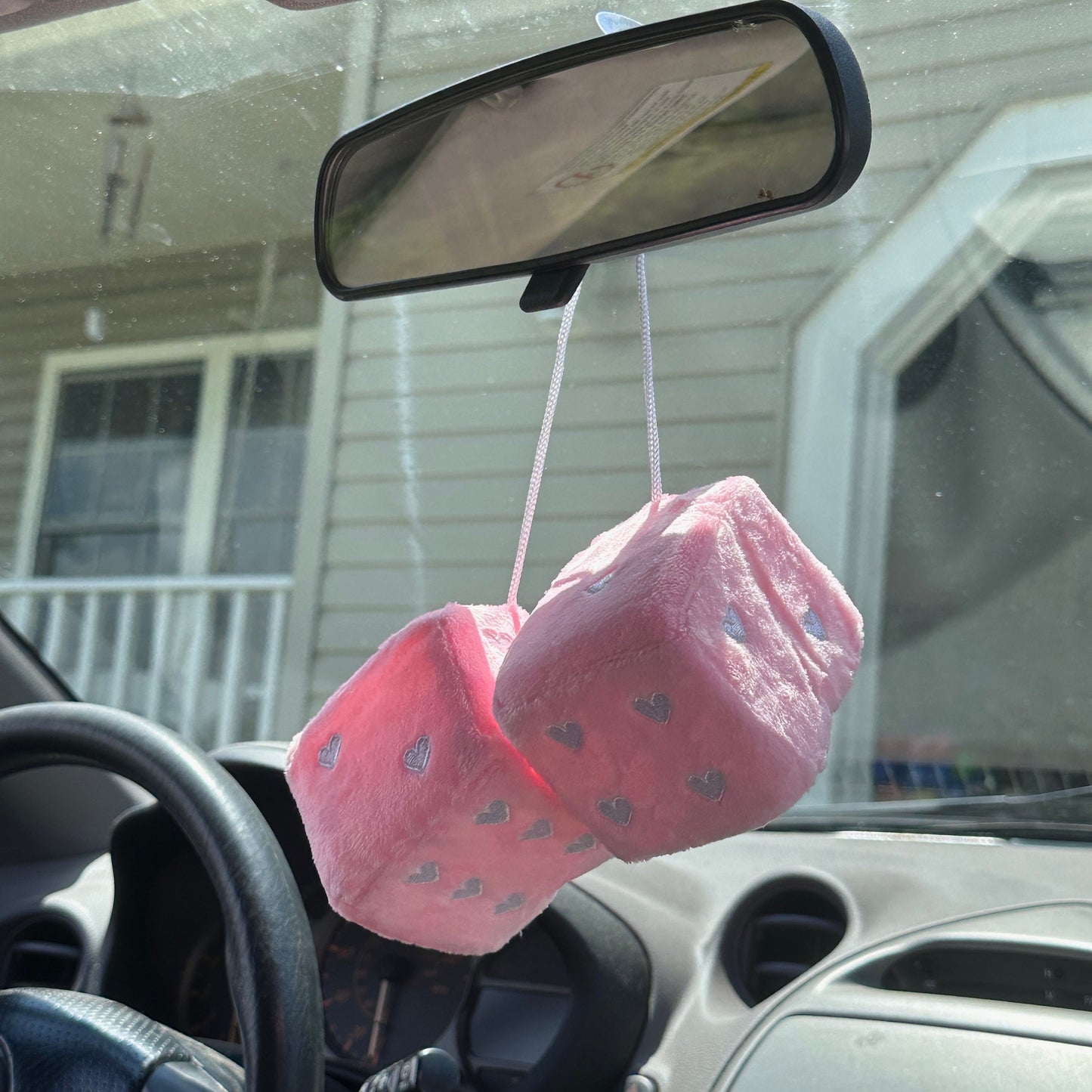 Pink Heart Dice