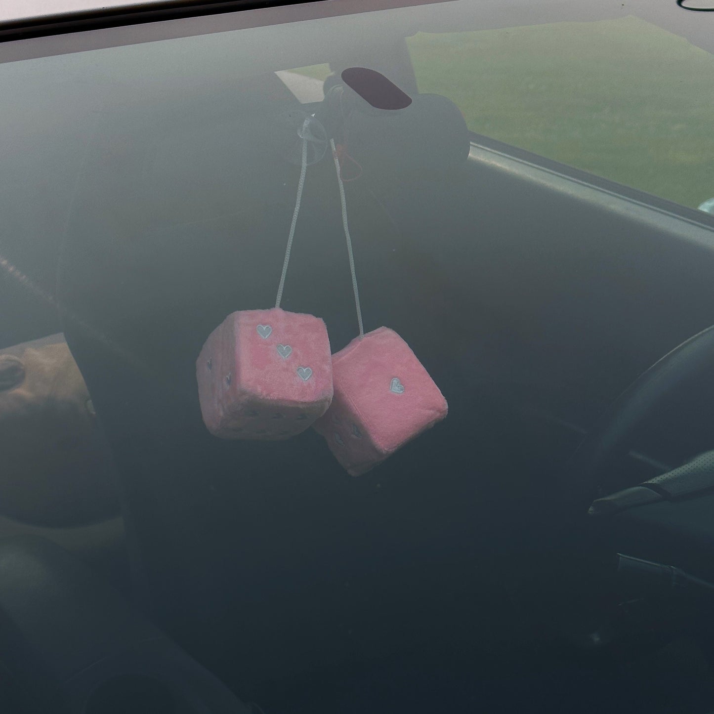 Pink Heart Dice