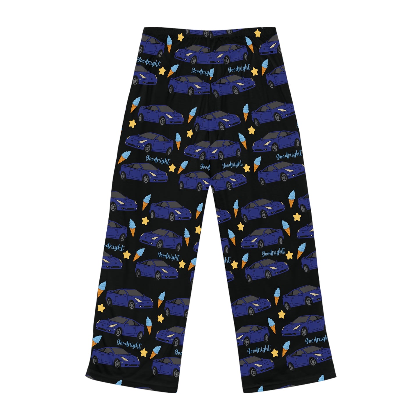 Goodnight Blue Toyota Celica Pj Ice-cream Stars Printed Pants BabeDriven Women's Pajama Pants