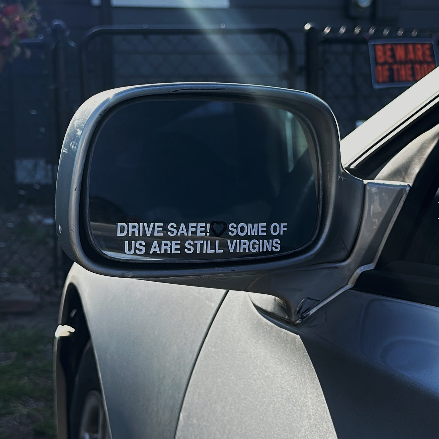 Drive Safe Some Of Us Are Still Virgins Side Mirror Sticker Set of 2