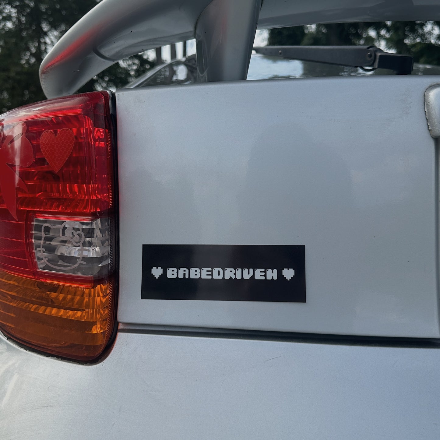 Babedriven Pixel Bumper Sticker