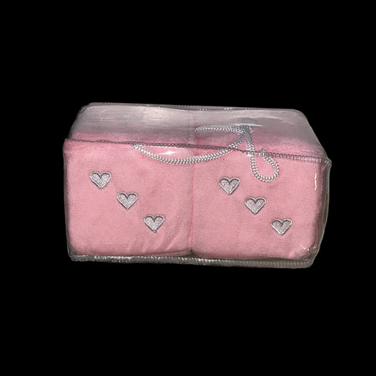 Pink Heart Dice