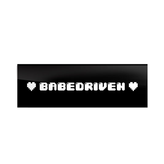 Babedriven Pixel Bumper Sticker