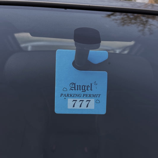 Angel 777 Parking Permit Air Freshener - Blue New Car Scent