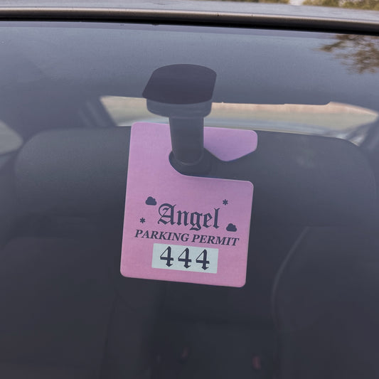 Angel 444 Parking Permit Air Freshener - Pink Vanilla