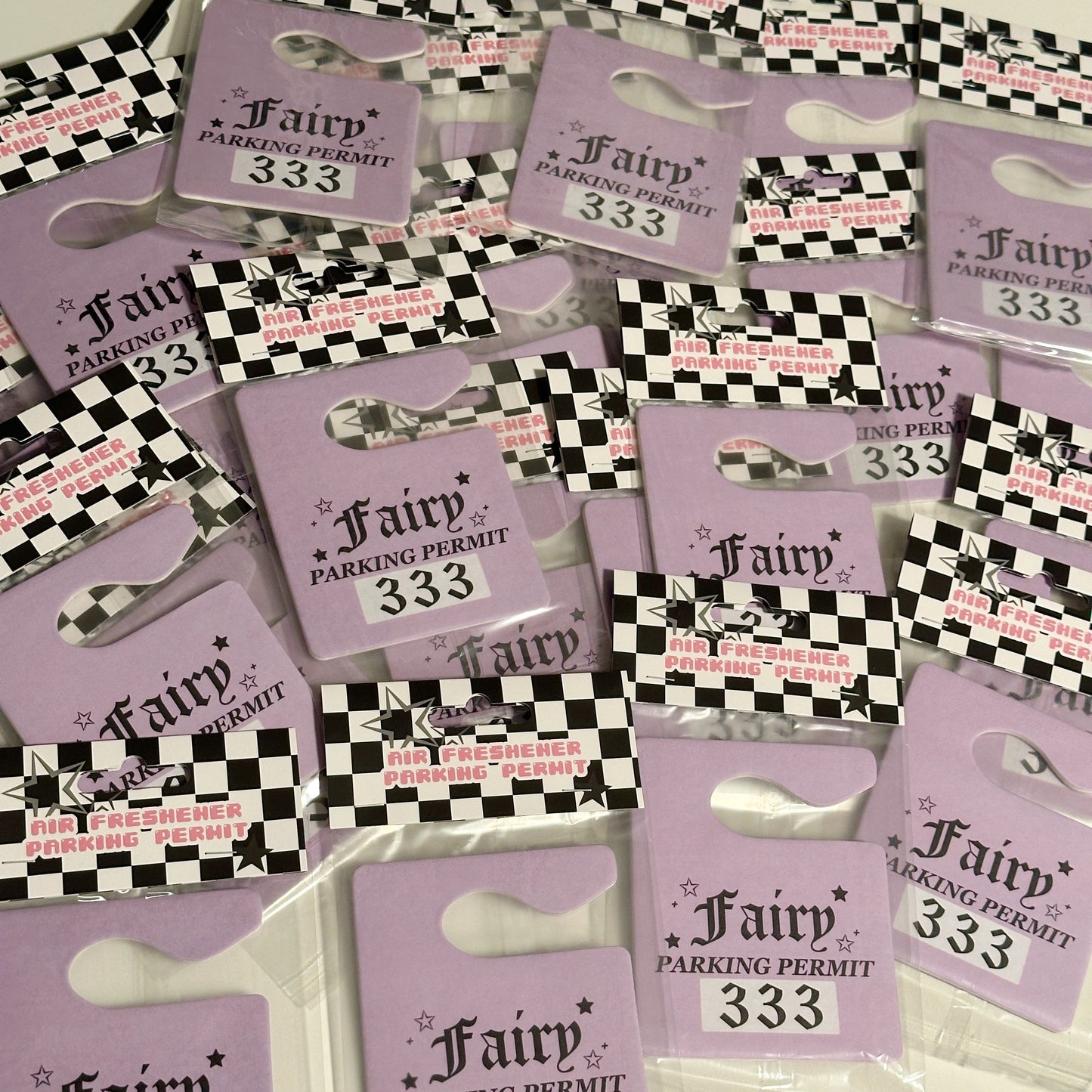 Fairy 333 Parking Permit Air Freshener - Purple Lavender