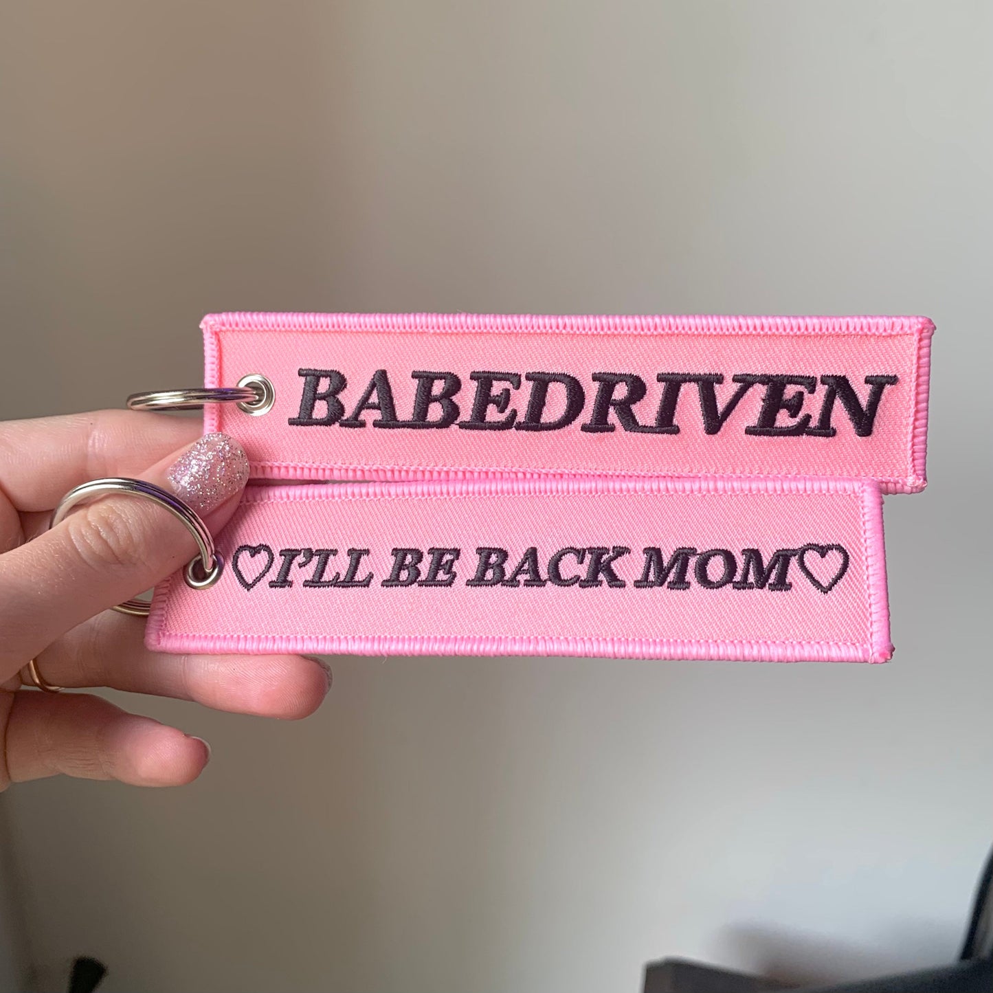 I’ll Be Back Mom Jet Tag Pink /B