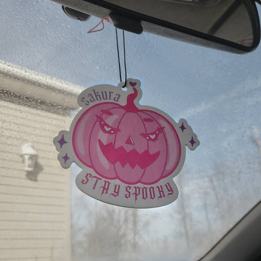 Stay Spooky Pumpkin Sakura Air Freshener