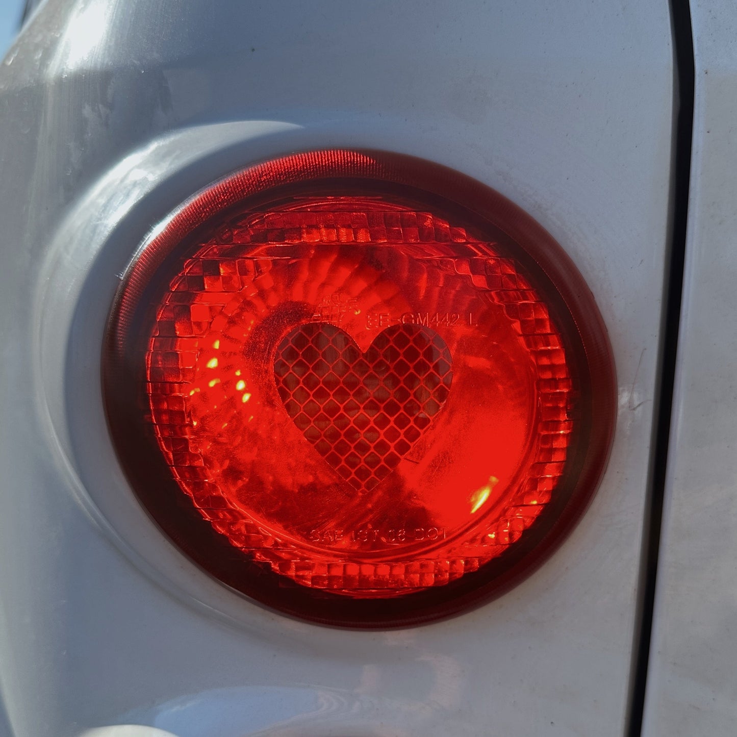 6 Hearts Bicycle Reflective Stickers