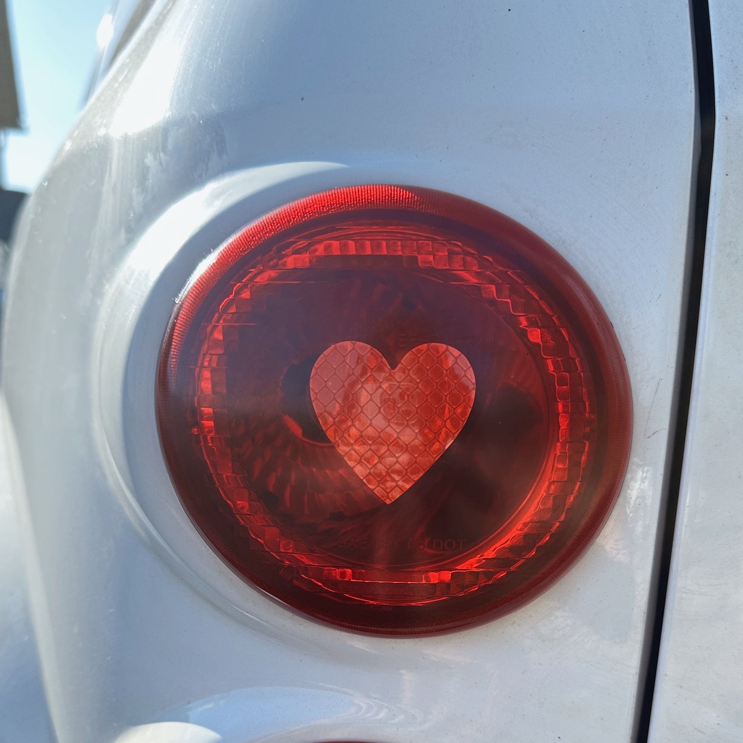 6 Hearts Bicycle Reflective Stickers